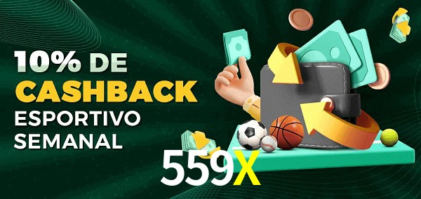 10% de bônus de cashback na 559X