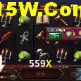 Tela de boas-vindas e lobby de jogos do aplicativo 559X